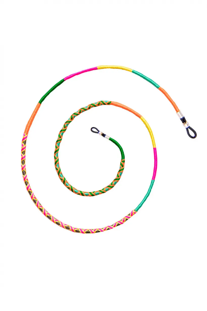 Hippi Kite Renkli El Yapımı Gözlük İpi - 70 cm