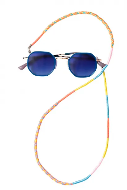 Hippi Strawberry Çok Renkli El Örgüsü Gözlük İpi - 70 cm