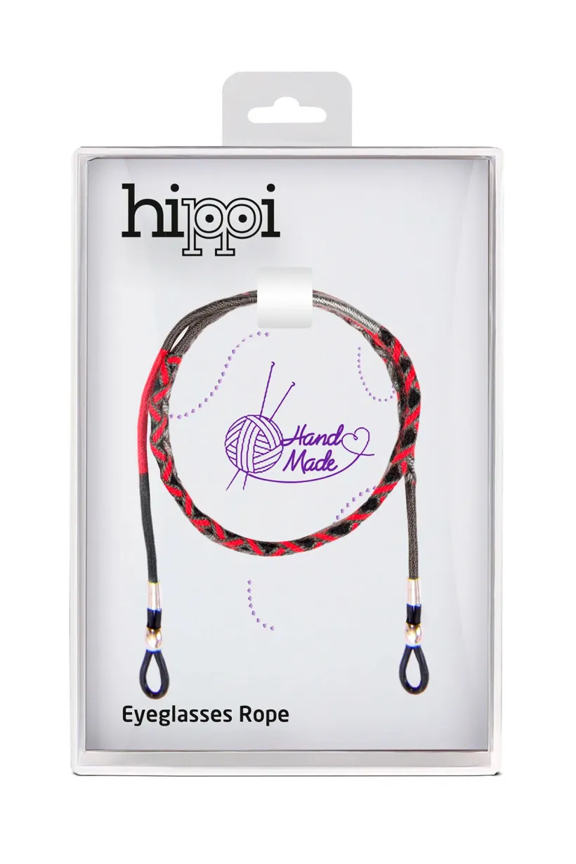 Hippi Watermelon Renkli El Örgüsü Gözlük İpi - 70 cm Hippi Watermelon Renkli El Örgüsü Gözlük İpi - 70 cm