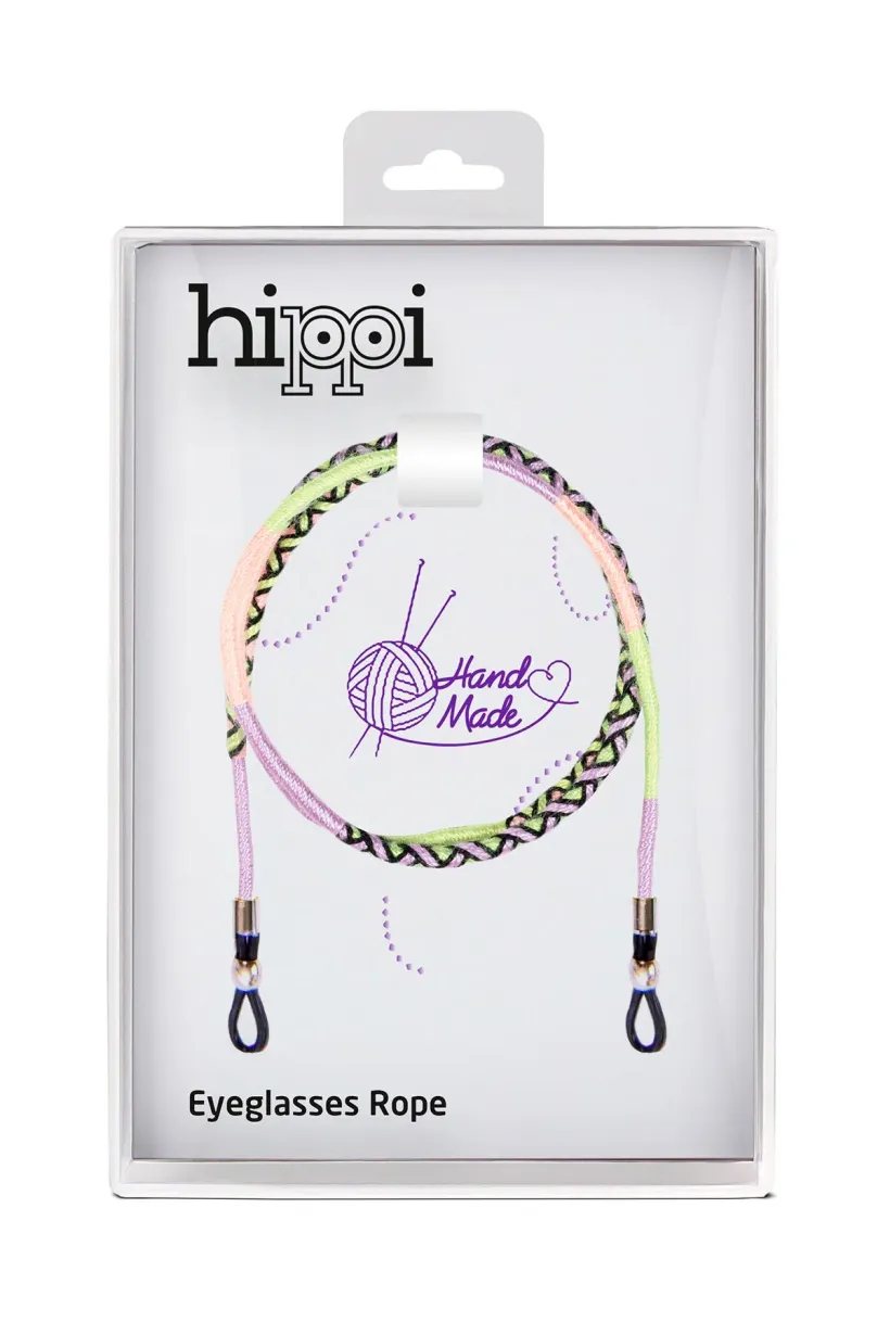 Hippi Pineapple Renkli El Örgüsü Gözlük İpi - 70 cm Hippi Pineapple Renkli El Örgüsü Gözlük İpi - 70 cm