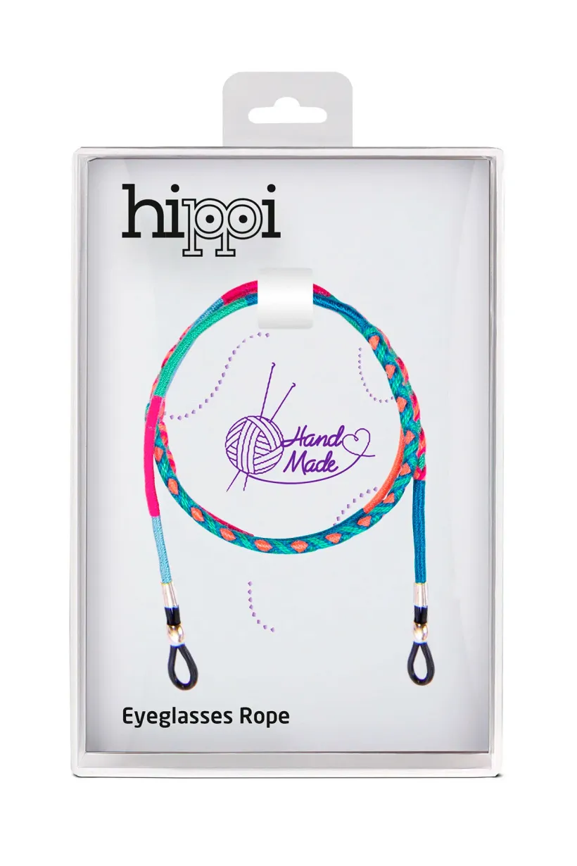 Hippi Raspberry Renkli El Örgüsü Gözlük İpi - 70 cm