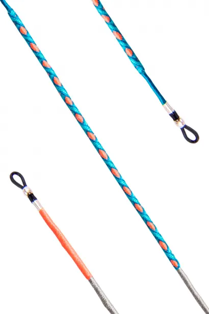 Hippi Wind Çok Renkli El Örgüsü Gözlük İpi - 70 cm