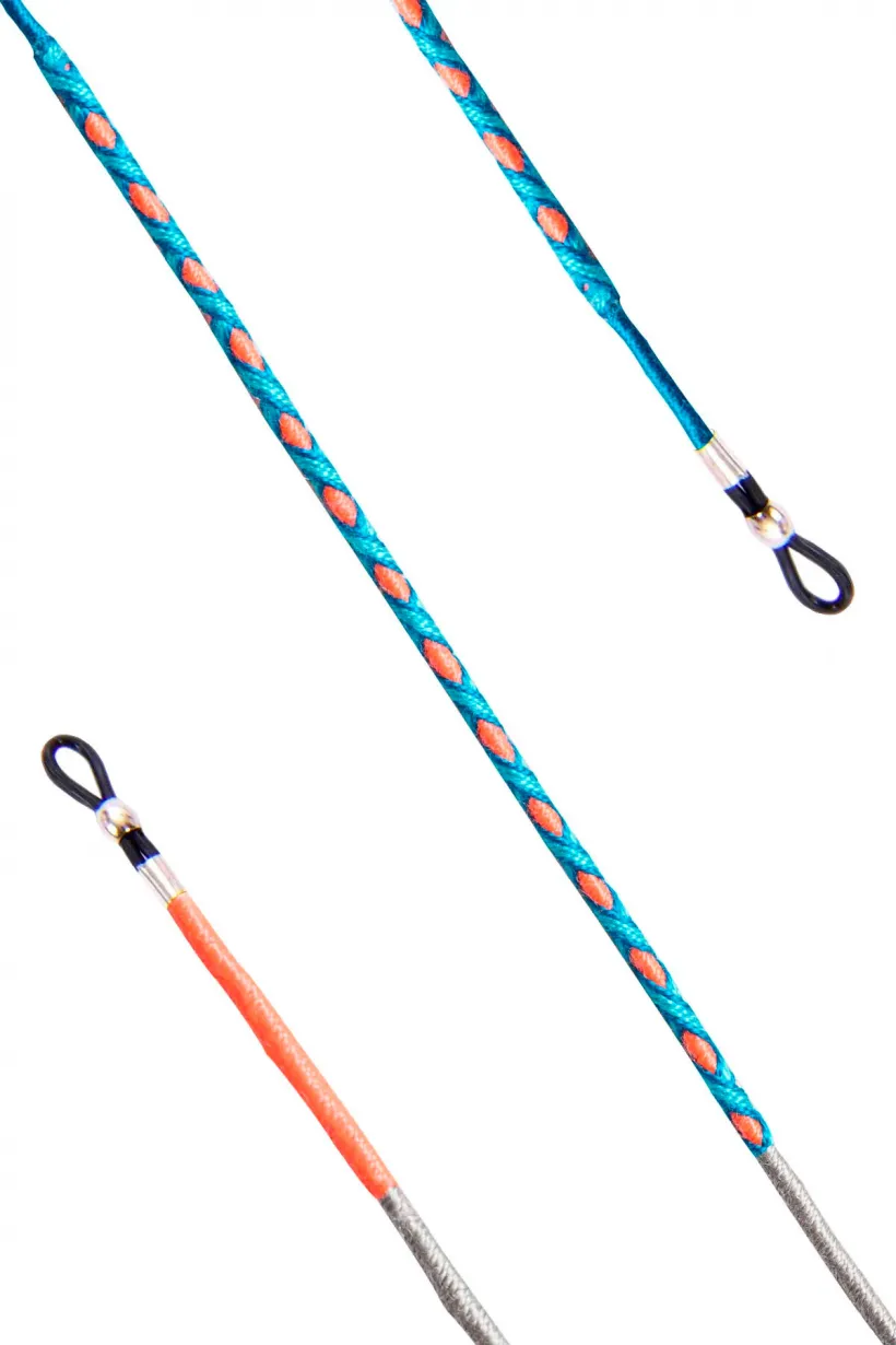 Hippi Wind Çok Renkli El Örgüsü Gözlük İpi - 70 cm