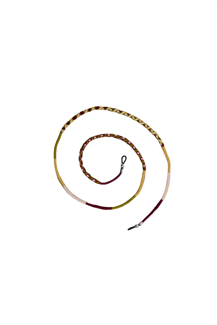 Hippi Mustard El Yapımı Tasarım Gözlük Ipi 70 cm