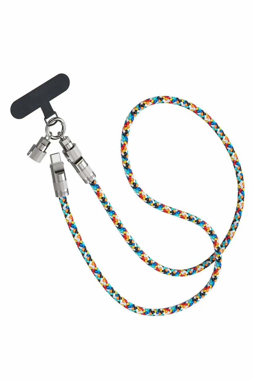 Hippi Type-C 60W Kablo ve Telefon Askısı - 120 cm