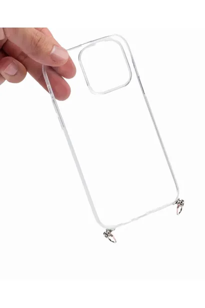 Hippi iPhone 13 Pro Max Uyumlu Darbe Emici Şeffaf Sert Silikon Telefon Kılıfı