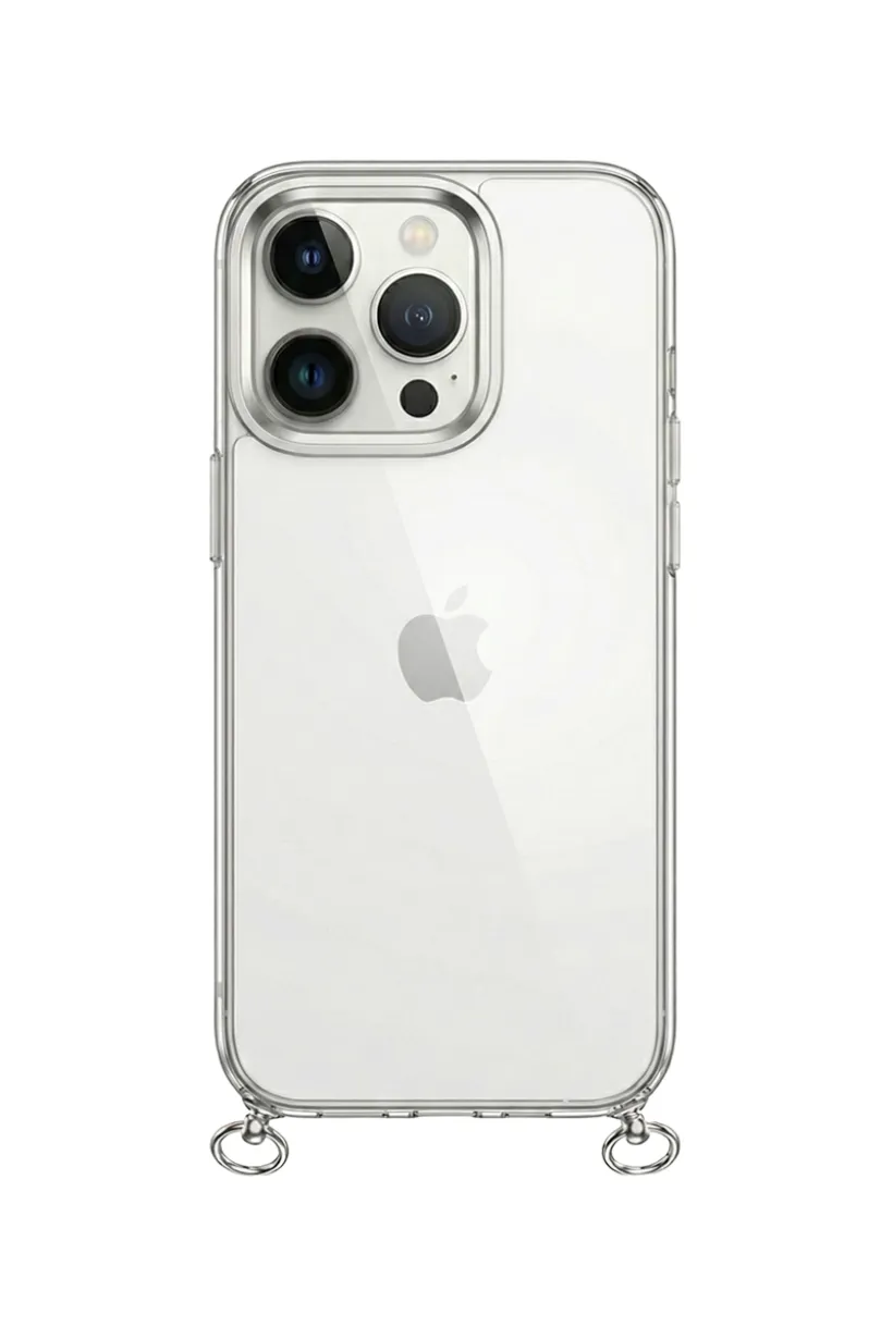 Hippi Iphone 16 Pro Uyumlu Şeffaf Askılı Telefon Kılıf