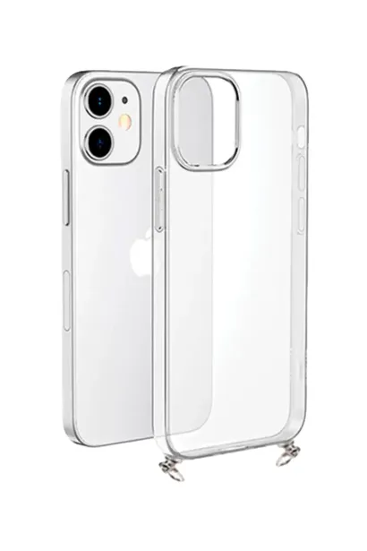 Hippi iPhone 14 Plus Uyumlu Şeffaf Askılı Telefon Kılıfı