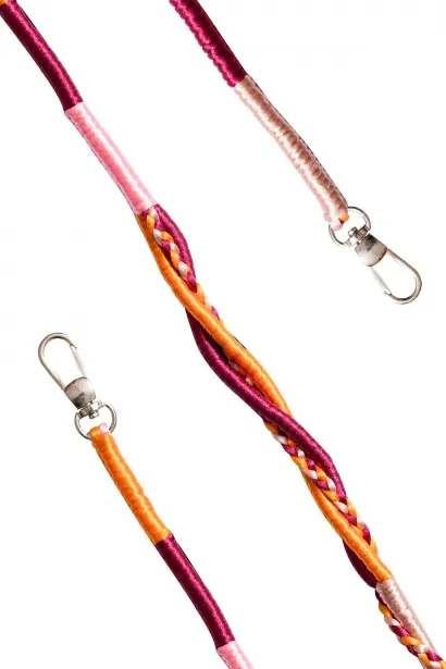 Hippi Tulip Rengarenk El Örgüsü Telefon Ve Çanta Askısı - 110 Cm