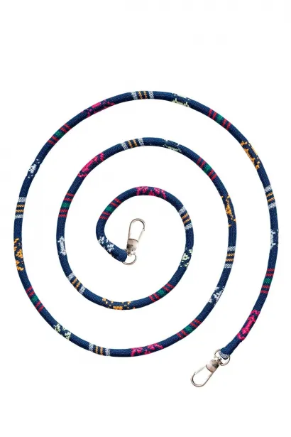 Hippi Pimenta Renkli İpli Boyun Askılı Kumaş Telefon Askısı - 110 cm