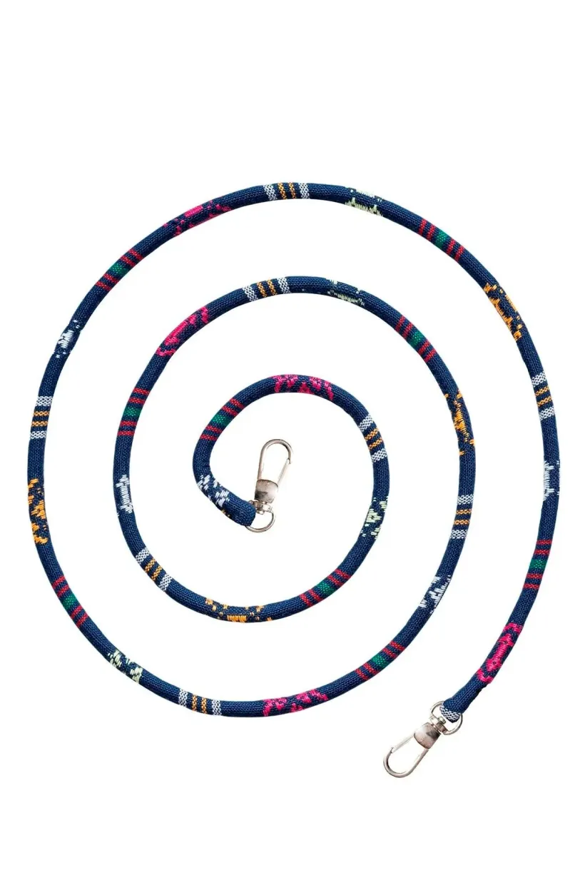 Hippi Pimenta Renkli İpli Boyun Askılı Kumaş Telefon Askısı - 110 cm