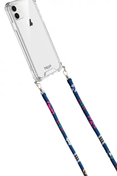 Hippi Pimenta Renkli İpli Boyun Askılı Kumaş Telefon Askısı - 110 cm