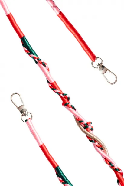 Hippi Begonia Rengarenk El Örgüsü Telefon ve Çanta Askısı – 110 cm