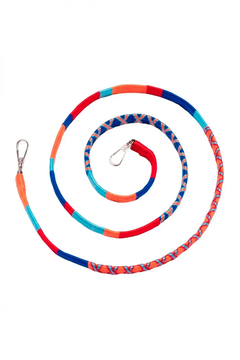 Hippi Pomegranate Renkli Örgü Deri Yassı Telefon ve Çanta Askısı - 110 cm Hippi Pomegranate Renkli Örgü Deri Yassı Telefon ve Çanta Askısı - 110 cm