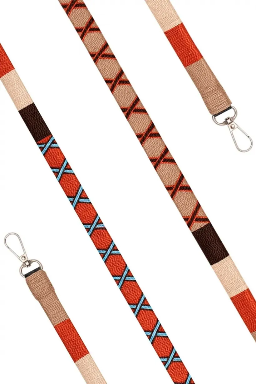 Hippi Cinnamon El Örgüsü Yassı Telefon ve Çanta Askısı 110 cm