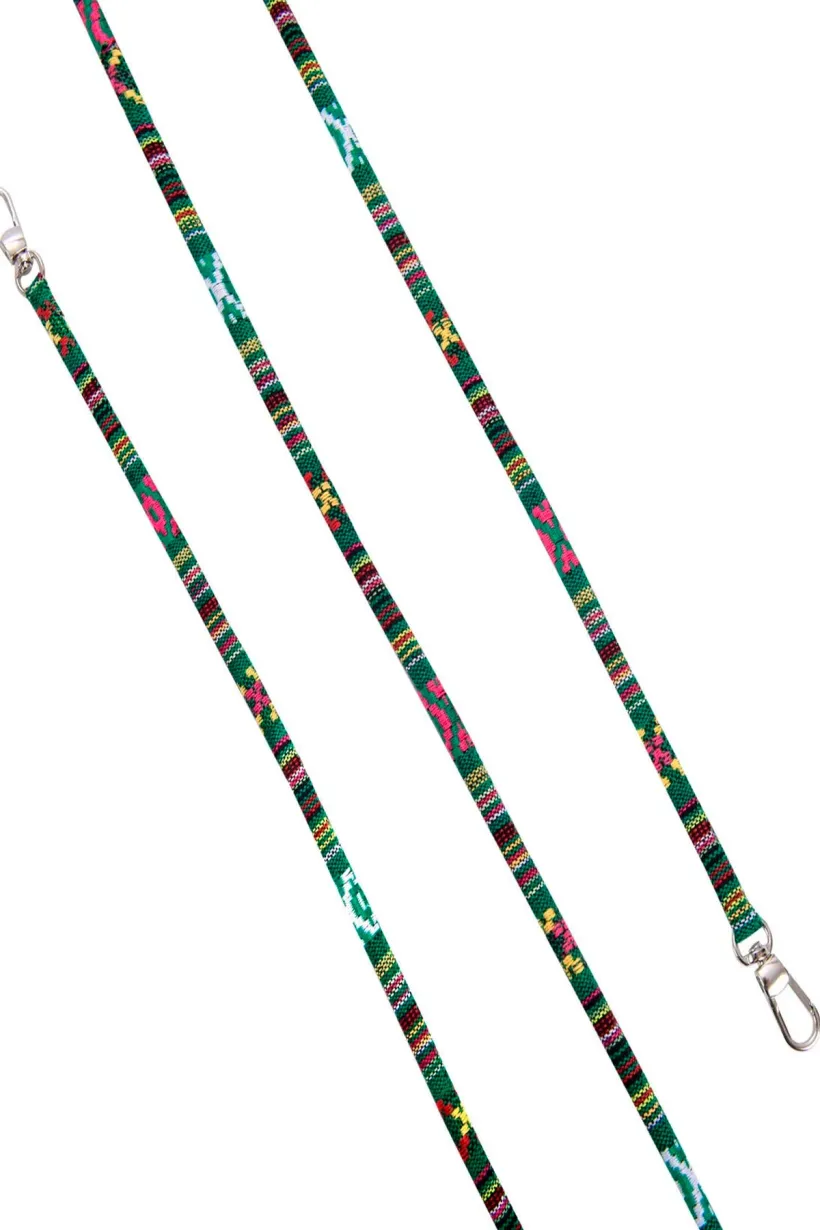 Hippi Forest Renkli İpli Boyun Askılı Kumaş Telefon Askısı - 110 cm Hippi Forest Renkli İpli Boyun Askılı Kumaş Telefon Askısı - 110 cm