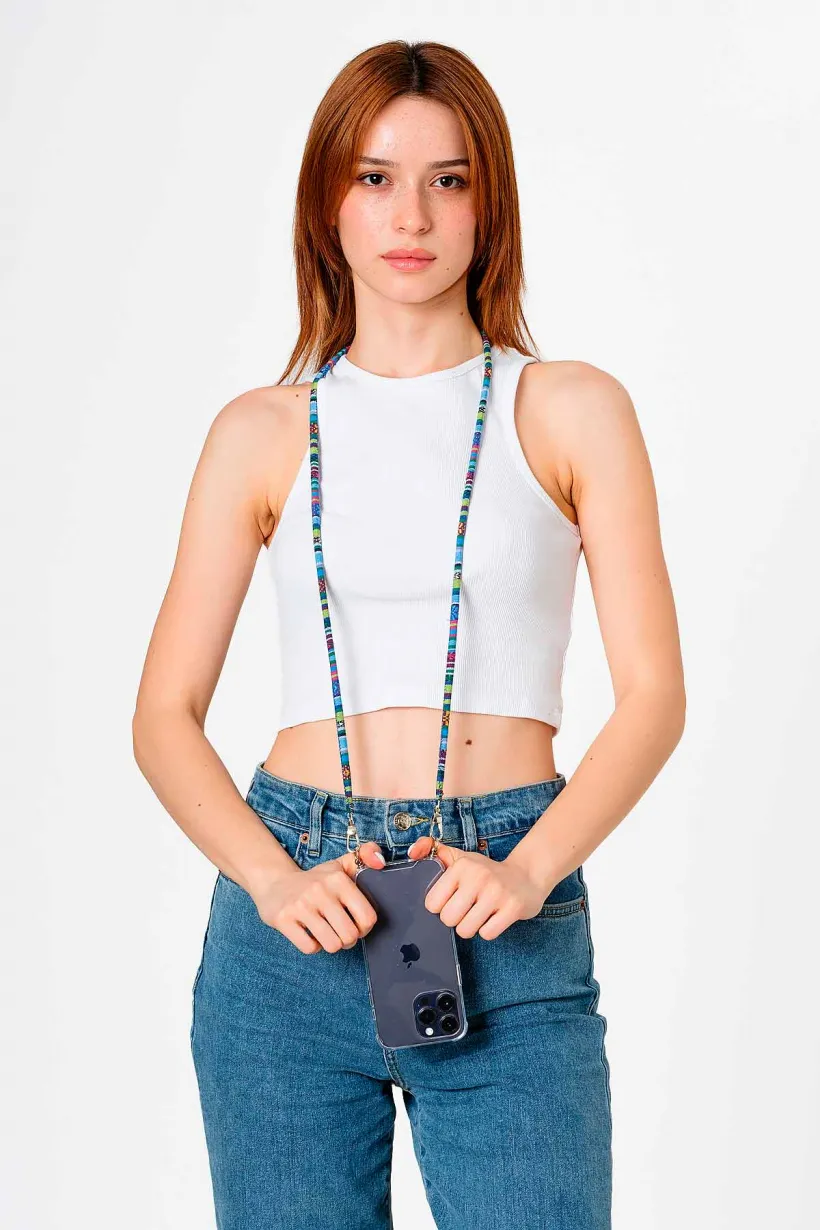 Hippi Ash El Örgüsü Telefon Ve Çanta Askısı - 110 cm Hippi Ash El Örgüsü Telefon Ve Çanta Askısı - 110 cm