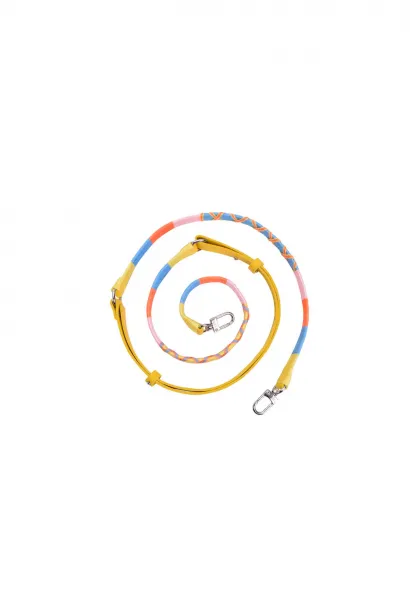 Hippi Strawberry El Örgüsü Yassı Deri Ayarlanabilir Telefon ve Çanta Askısı