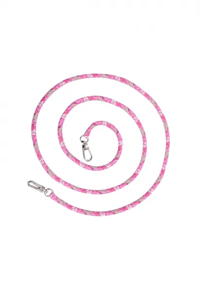 Hippi Elfida Renkli İpli Boyun Askılı Kumaş Telefon Askısı - 110 cm