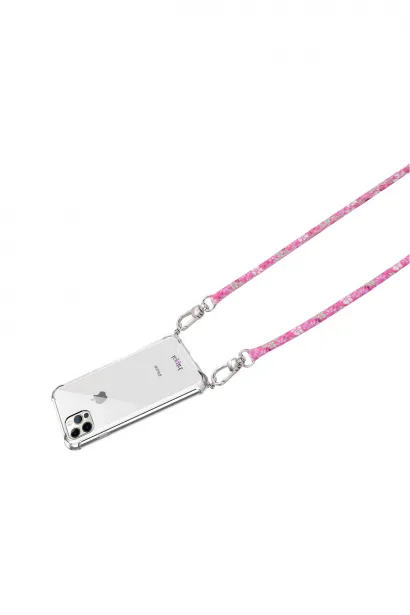 Hippi Elfida Renkli İpli Boyun Askılı Kumaş Telefon Askısı - 110 cm