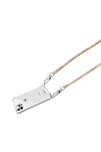Hippi Acacia Renkli İpli Boyun Askılı Kumaş Telefon Askısı - 110 cm