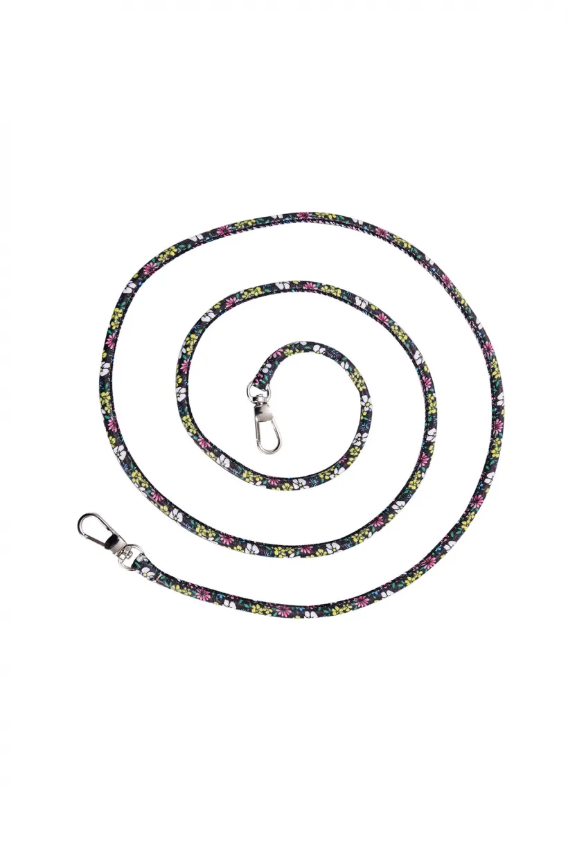 Hippi Lavender Renkli İpli Boyun Askılı Kumaş Telefon Askısı - 110 cm