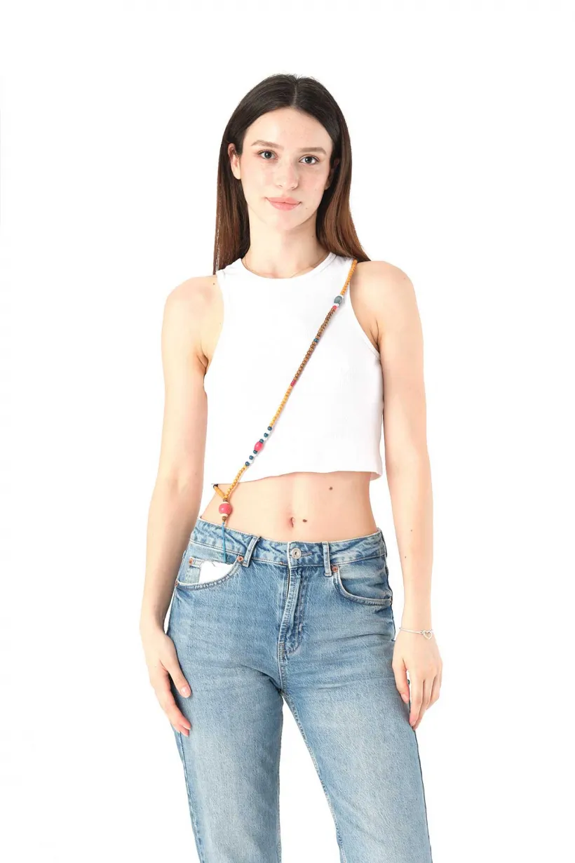 Hippi Boncuk 1 Renkli Boncuk Askılı Telefon Askısı - 125 cm Hippi Boncuk 1 Renkli Boncuk Askılı Telefon Askısı - 125 cm