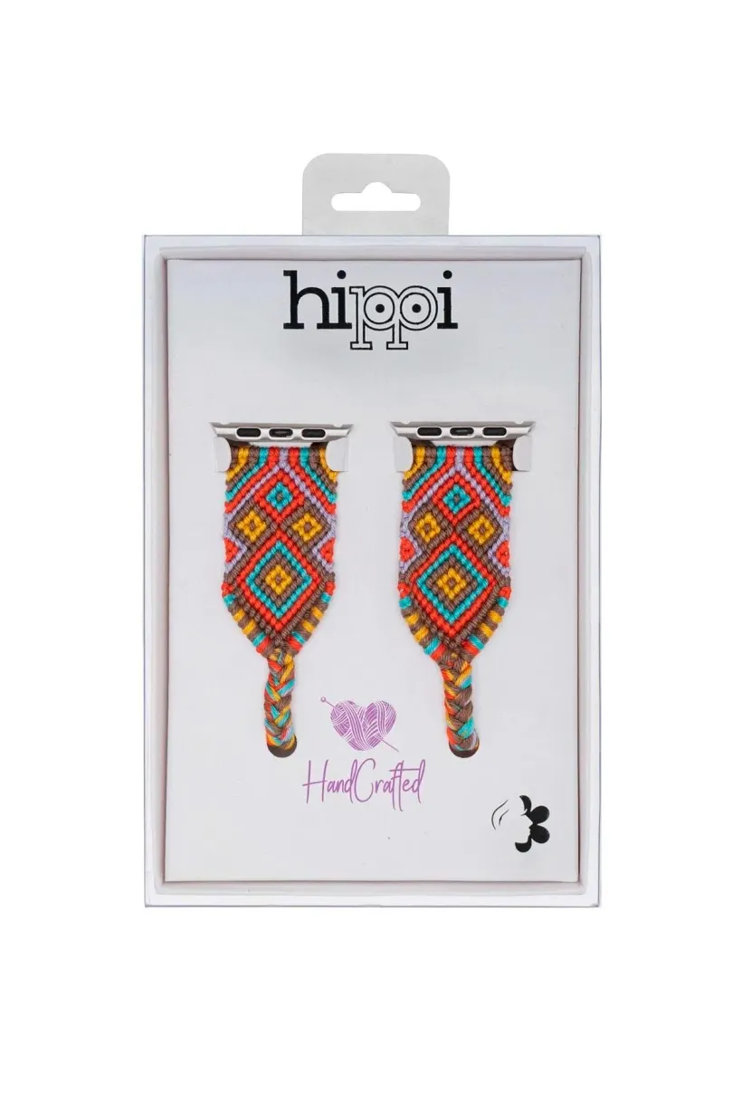 Hippi Etnich Gümüş Örgü Apple Watch Kordonu – 38-40-41 mm