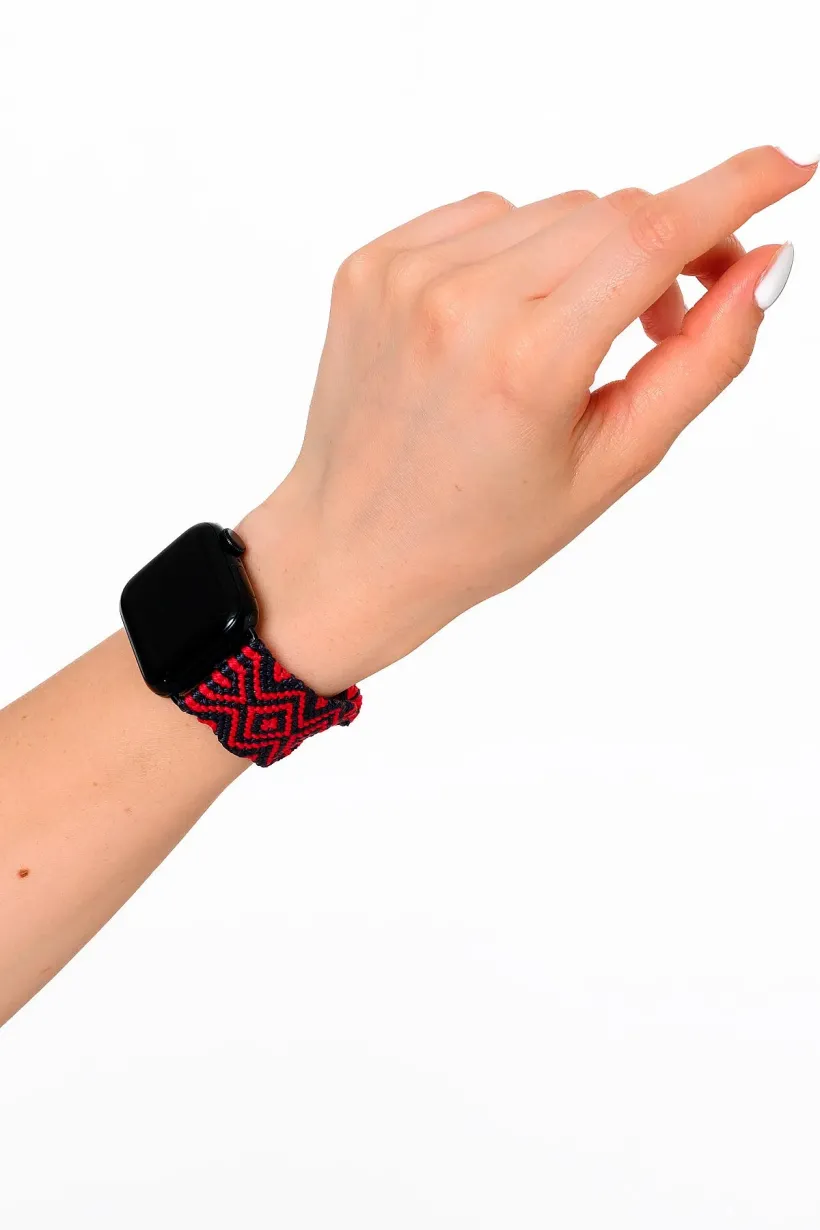 Hippi Natural Gümüş Örgü Apple Watch Kordonu – 42-44-45-49 mm